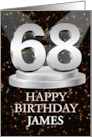 68th Birthday Add A Name James Spotlights card