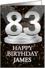 83rd Birthday Add A Name James Spotlights card