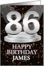 86th Birthday Add A Name James Spotlights card