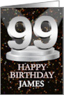 99th Birthday Add A Name James Spotlights card