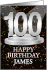 100th Birthday Add A Name James Spotlights card