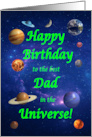 Dad Birthday Best in the Universe card