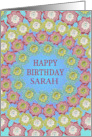 Add A Name Birthday Crochet Flowers card