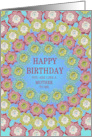 Like A Mother To Me Birthday Crochet Flowers card