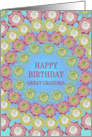 Great Grandma Birthday Crochet Flowers card