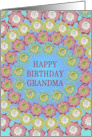 Grandma Birthday Crochet Flowers card