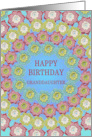 Granddaughter Birthday Crochet Flowers card