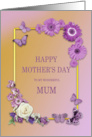 Mum Mother’s Day Flowers and Butterflies card