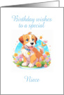 Niece Birthday Puppy Dog card