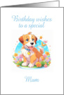 Mum Birthday Puppy Dog card