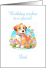 Dad Birthday Puppy Dog card