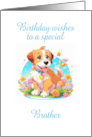 Brother Birthday Puppy Dog card