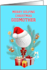 Godmother Golfing Christmas card