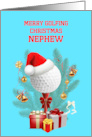 Nephew Golfing Christmas card