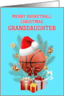 Granddaughter Basketball Christmas card