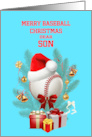 Son Baseball Christmas card