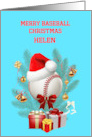 Add A Name Baseball Christmas card