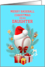 Daughter Baseball Christmas card