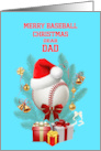 Dad Baseball Christmas card