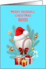 Boss Baseball Christmas card