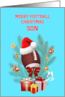 Son Football Christmas card