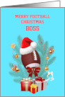 Boss Football Christmas card