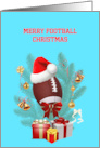 Merry Football Christmas card