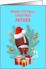 Father Football Christmas card