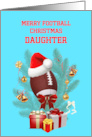 Daughter Football Christmas card