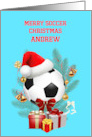 Add A Name Soccer Christmas card
