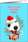 Boss Soccer Christmas card