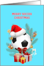 Merry Soccer Christmas card