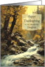 Daughter Thanksgiving Forest and Stream card