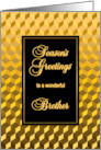 Brother Seasons Greetings Golden Effect Blocks card