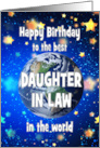 Best Daughter in Law In The World Birthday card