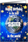 Best Sister In The World Birthday card
