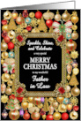 Father in Law Merry Christmas with Ornaments card
