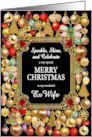 Ex Wife Merry Christmas with Ornaments card