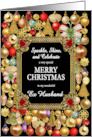 Ex Husband Merry Christmas with Ornaments card