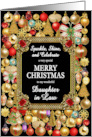 Daughter in Law Merry Christmas with Ornaments card
