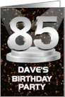85th Birthday Party Invitation Add A Name Dave Spotlights card