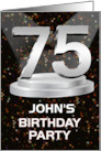 75th Birthday Party Invitation Add A Name John Spotlights card