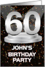 60th Birthday Party Invitation Add A Name John Spotlights card