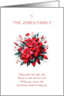 Add A Name To Christmas Poinsettias card