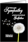 Godfather Sympathy Dandelion Clock card