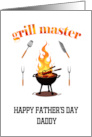 Grill Master Daddy Fathers Day card