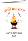 Grill Master Dad Birthday card