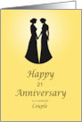 Add Any Year Anniversary Two Ladies card
