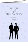 Couple 3rd Anniversary Two Men card