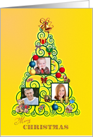 Add your pictures, Christmas tree card